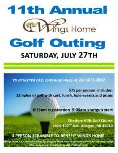 Wings Home Golf Outing Details