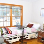 View of patient room and bed